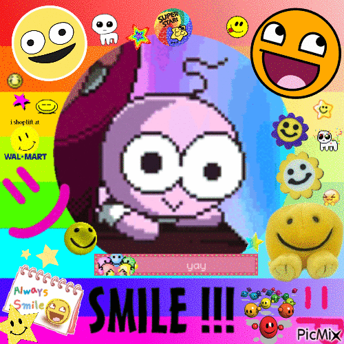 Pim wants u to smile :3 - 免费动画 GIF