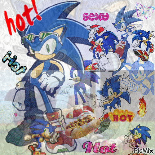 Sonic the Hothog - GIF animado grátis