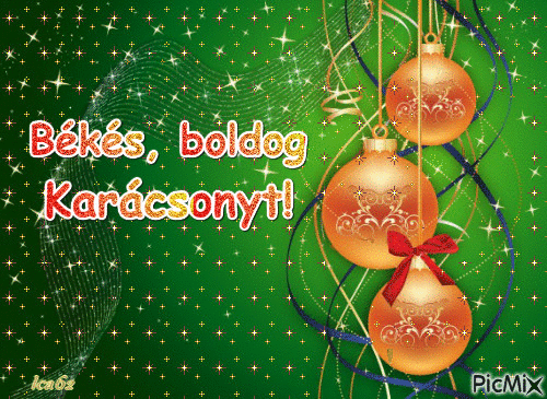békés, boldog karácsonyt - Бесплатни анимирани ГИФ