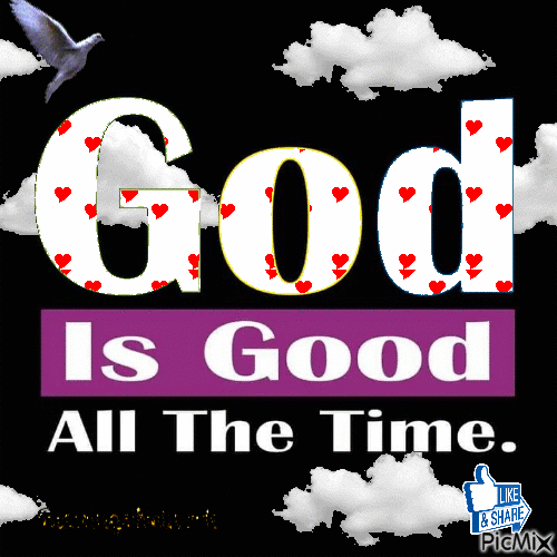 God is good #BlessingsNetwork - GIF animado grátis