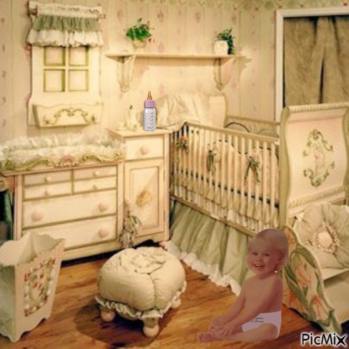 Baby in nursery - ingyenes png