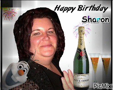 Happy birthday Sharon - Бесплатни анимирани ГИФ