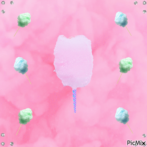 cotton candy - GIF เคลื่อนไหวฟรี