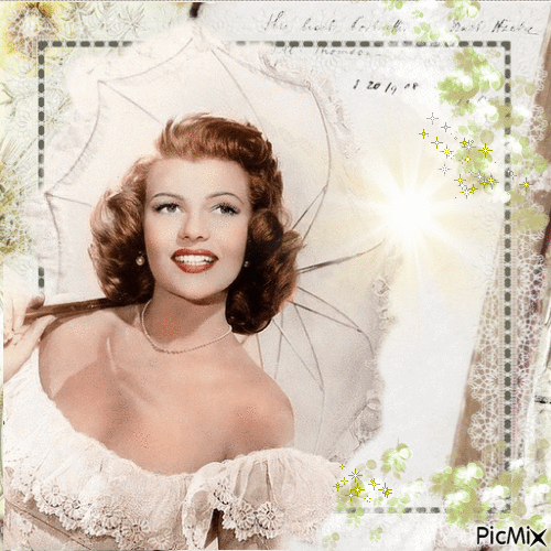 Rita Hayworth - Zdarma animovaný GIF