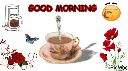 GOOD MORNING - Bezmaksas animēts GIF