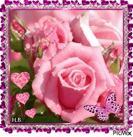 Light pink rose. - Безплатен анимиран GIF