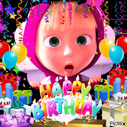 Happy Birthday - Ingyenes animált GIF