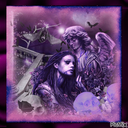 Purple gothic - Animovaný GIF zadarmo