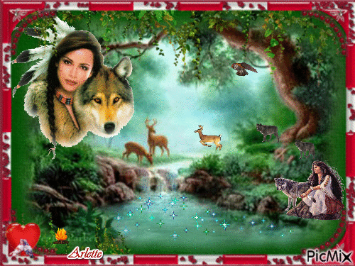 La reine des loups - 無料のアニメーション GIF