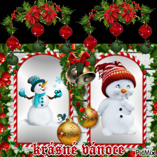 krásné vánoce - Darmowy animowany GIF