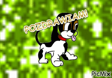 POZDRAWIAM - Bezmaksas animēts GIF