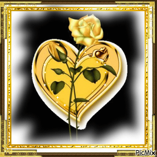 Heart of a Rose - Darmowy animowany GIF