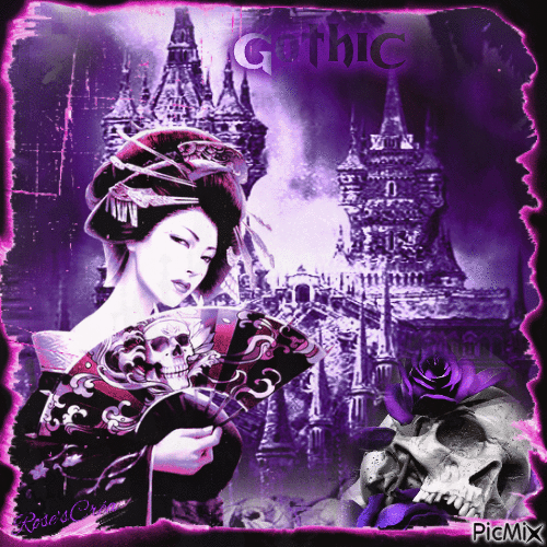 Concours : Gothic in purple - Бесплатный анимированный гифка