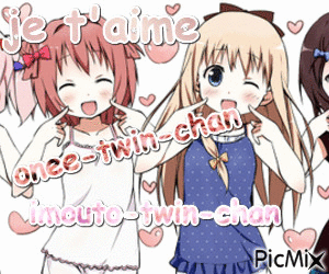 onee-twin-chan - Nemokamas animacinis gif