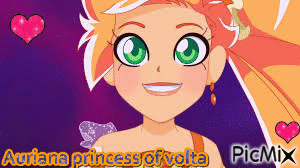 Auriana princesse de volta - GIF animado grátis