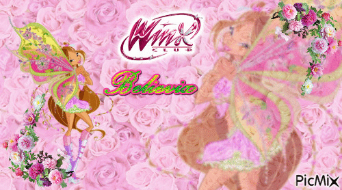 Winx club Flora Believix - Бесплатный анимированный гифка