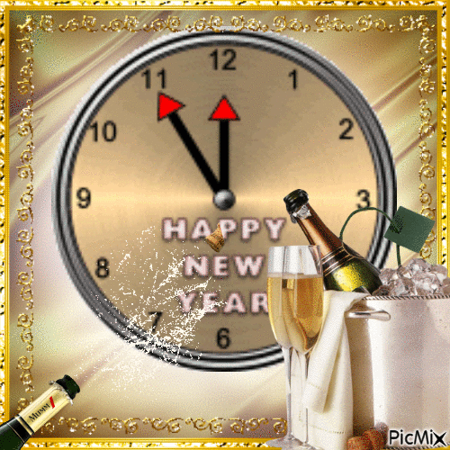 Happy New Year - Бесплатни анимирани ГИФ