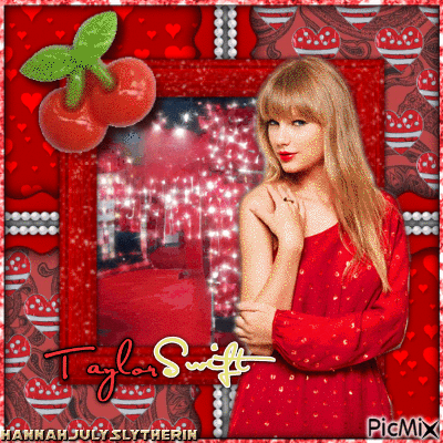 {♦}Taylor Swift in Red{♦} - GIF animate gratis