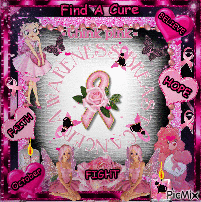 October Breast Cancer Awareness - GIF animasi gratis