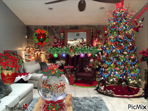 Christmas at Home - GIF เคลื่อนไหวฟรี