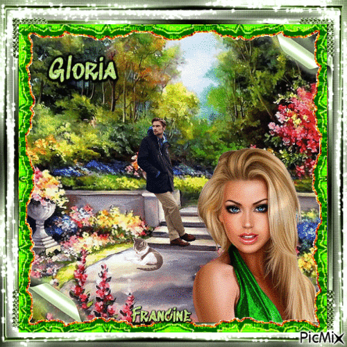 Kdo pour mon amie Gloria(Keliapraia) 💖🤍💖 - Gratis geanimeerde GIF