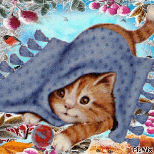 Chat Artistique - Free animated GIF