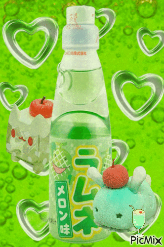 Melon Soda!!!!!!!!!!!!!!!!!!!!!!!!!!!!!! - 無料のアニメーション GIF