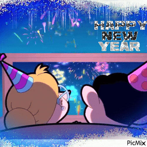 Happy new year - GIF animado grátis