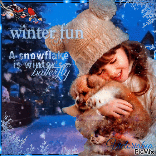 Winter Fun - GIF animé gratuit