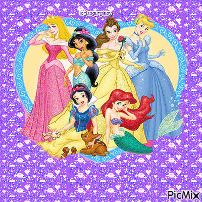 принцезице - Zdarma animovaný GIF