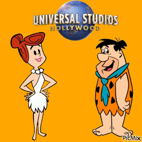 Fred and Wilma Universal (my 2,635th PicMix) - nemokama png
