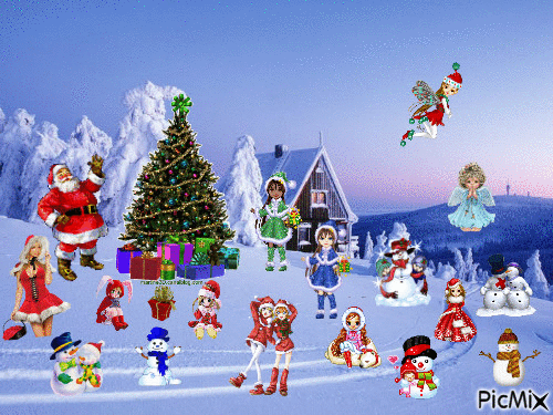 Коледа - Бесплатный анимированный гифка