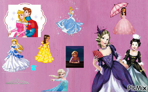 les princesses - GIF animado grátis