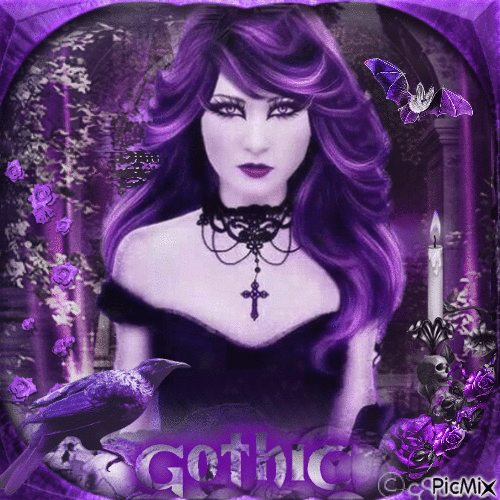 Purple Gothic - Darmowy animowany GIF