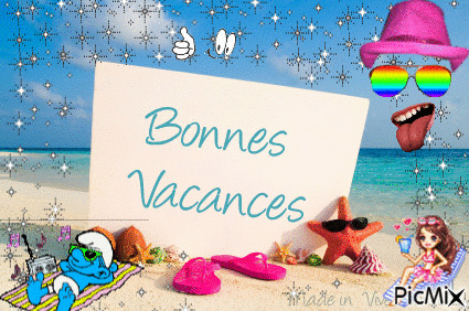 Bonne vacance - 無料のアニメーション GIF