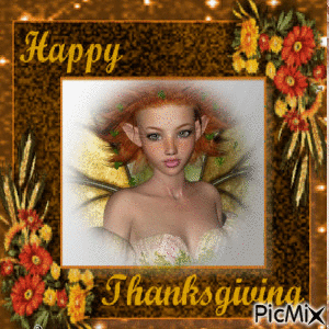 Happy Thanksgiving Friends - GIF animé gratuit