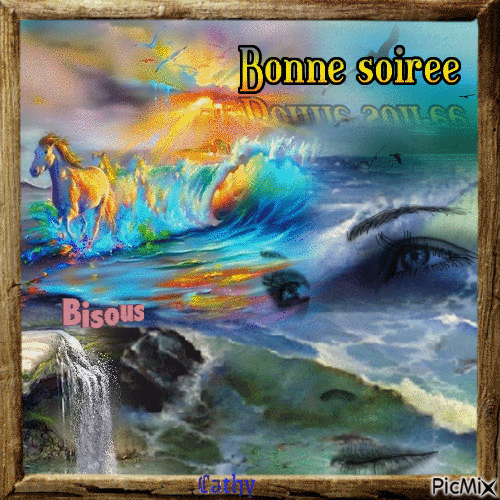 BONNE SOIREE BISOUS - Free animated GIF