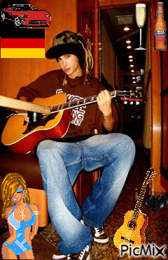 Tom kaulitz sous sa forme - Бесплатни анимирани ГИФ