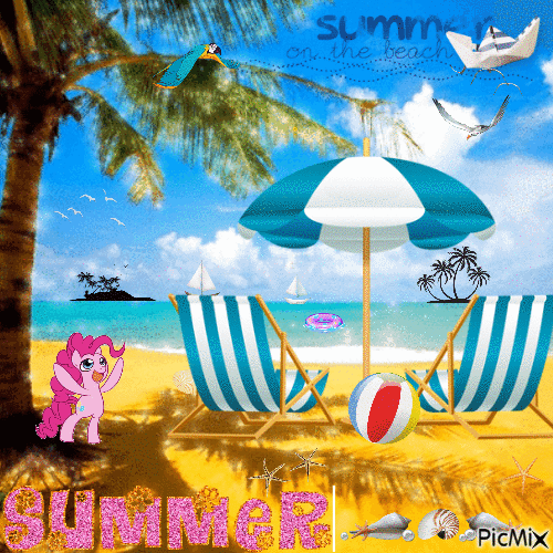 Summer Time Is Here - Бесплатный анимированный гифка