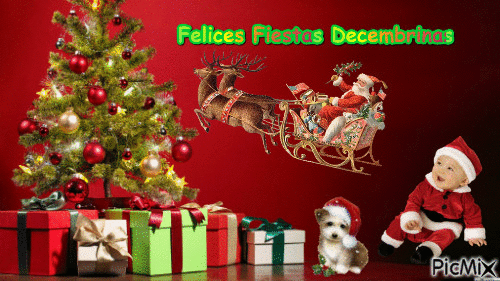 Feliz Navidad - Бесплатный анимированный гифка