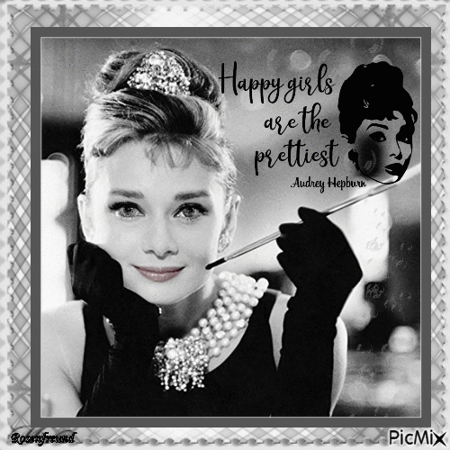 Audrey Hepburn - Zitat - Ilmainen animoitu GIF