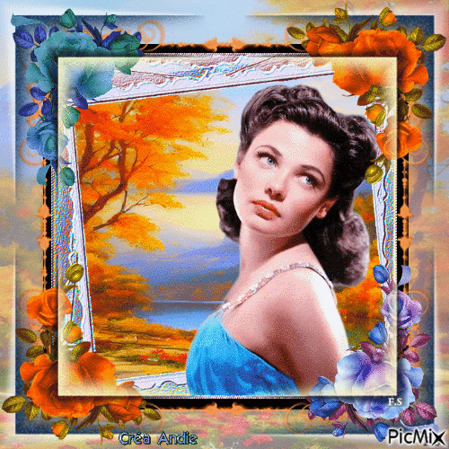Gene Tierney, Actrice Américaine - Free animated GIF