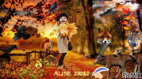 BALADE D'AUTOMNE POUR LEA - Free animated GIF
