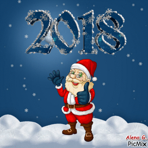 nový rok 2018 - Ingyenes animált GIF