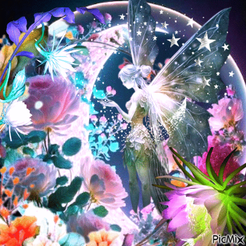 Fairy of Flowers - GIF animado grátis