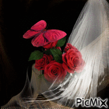 Les roses - GIF animado gratis