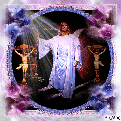 Jésus, La Résurrection - GIF animate gratis