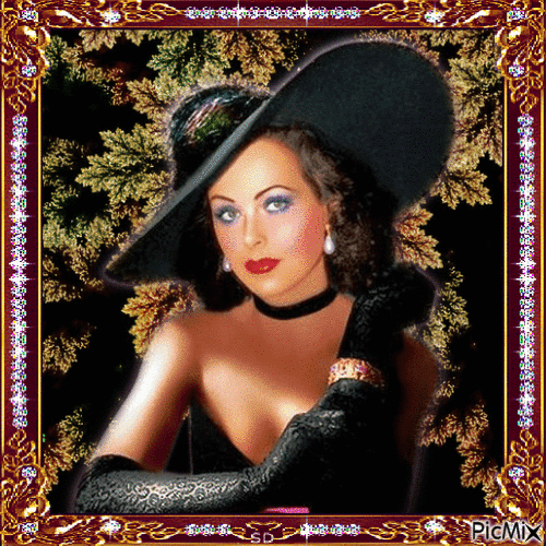 Hedy Lamarr - Бесплатный анимированный гифка