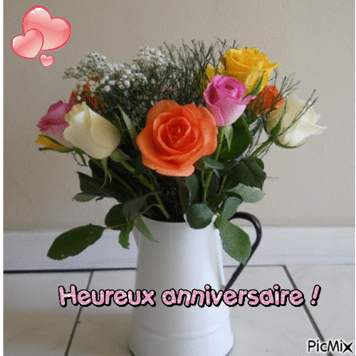 heureux anniversaire - Free animated GIF