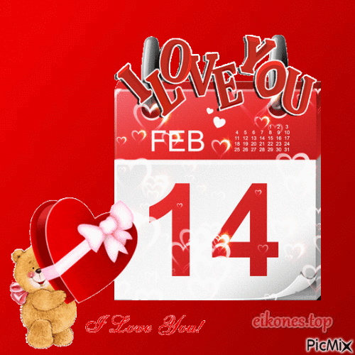 Valentine's Day - Animovaný GIF zadarmo